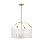 Savoy House 7-1693-4 Ashlay 4-lt 22" Pendant - Warm Brass