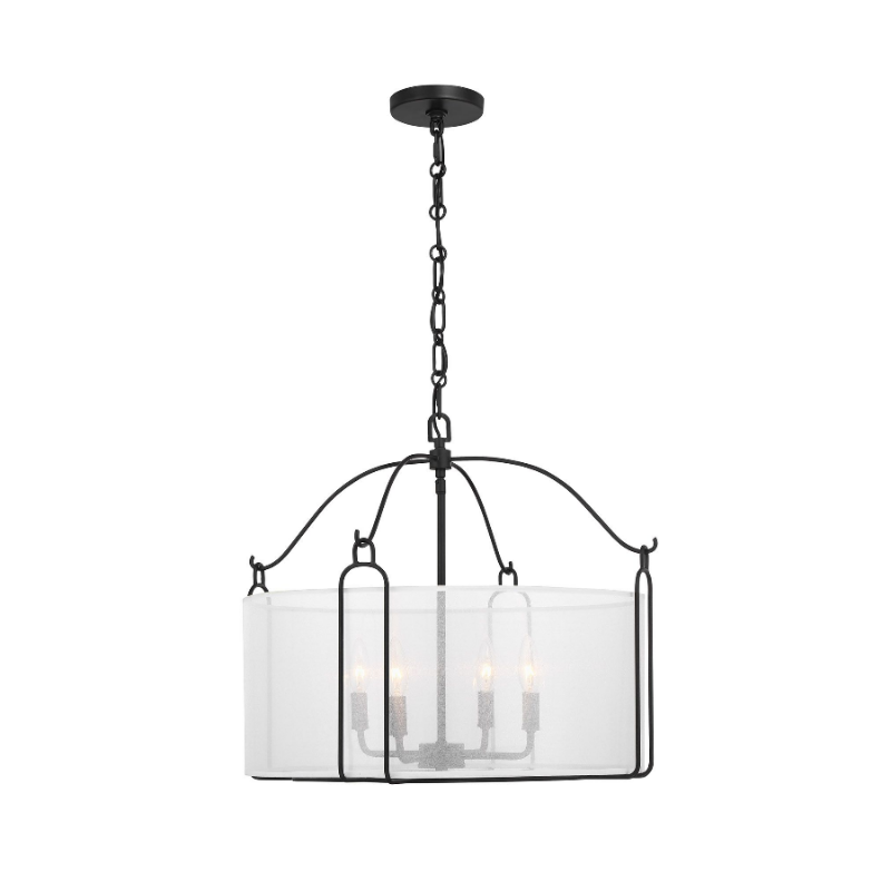 Savoy House 7-1693-4 Ashlay 4-lt 22" Pendant - Matte Black