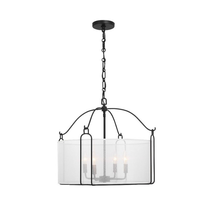 Savoy House 7-1693-4 Ashlay 4-lt 22" Pendant - Matte Black