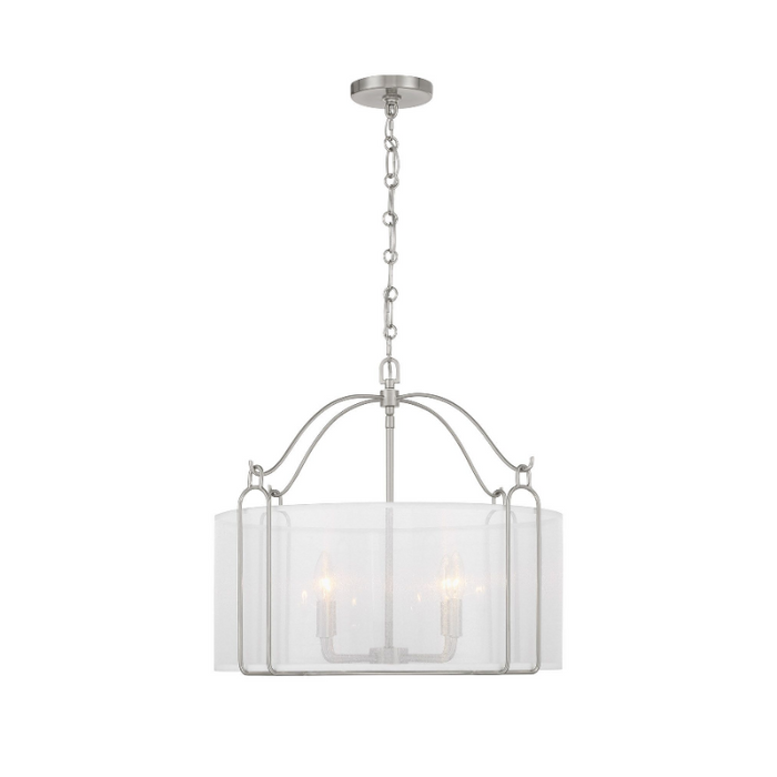 Savoy House 7-1693-4 Ashlay 4-lt 22" Pendant - Satin Nickel