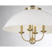 Savoy House 7-1725-4 Monterey 4-lt 22" Pendant - White and Warm Brass