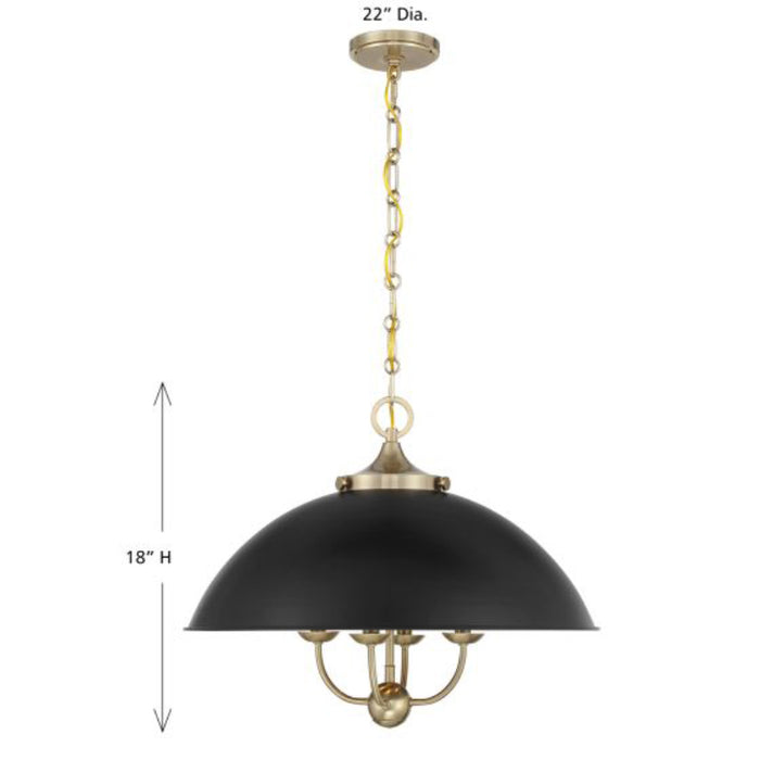 Savoy House 7-1725-4 Monterey 4-lt 22" Pendant