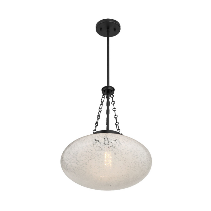 Savoy House 7-1740-1 Willow 1-lt 17" Pendant - Matte Black