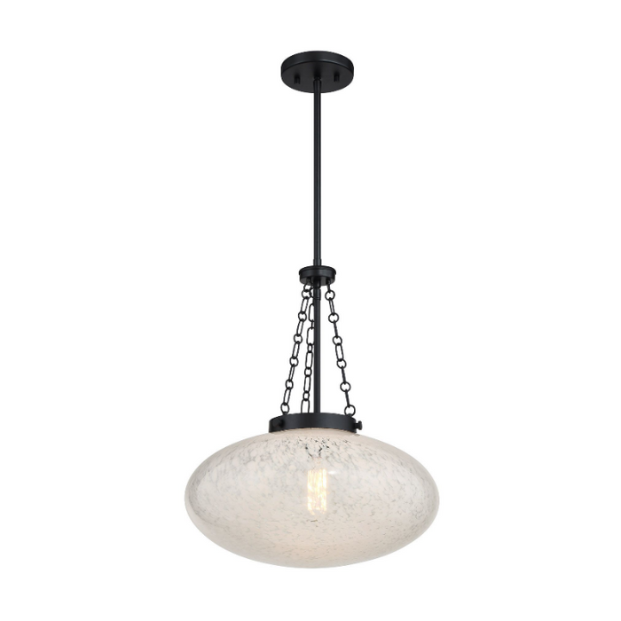 Savoy House 7-1740-1 Willow 1-lt 17" Pendant - Matte Black