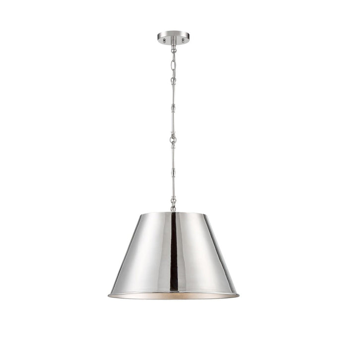 Savoy House 7-231-1 Alden 1-lt 18" Pendant-Polished Nickel