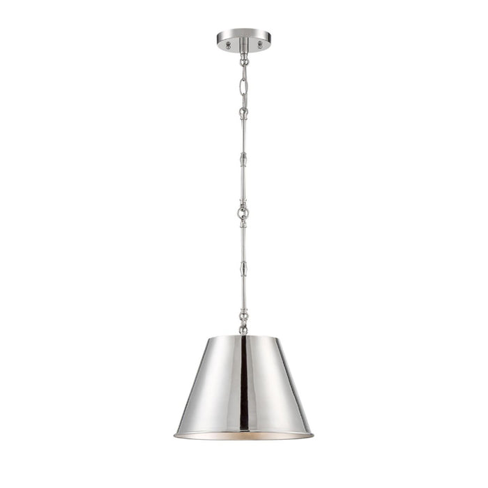 Savoy House 7-232-1 Alden 1-lt 12" Pendant-Polished Nickel