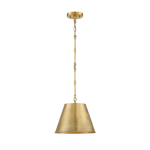 Savoy House 7-232-1 Alden 1-lt 12" Pendant-Warm Brass