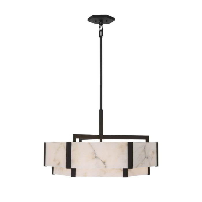 Savoy House 7-2333-6 Orleans 6-lt 24" Pendant - Black Cashmere