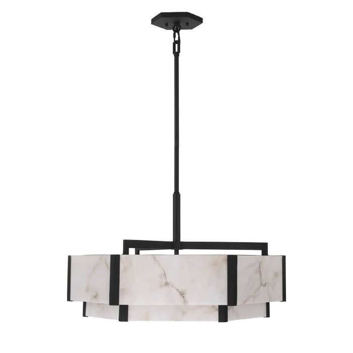 Savoy House 7-2333-6 Orleans 6-lt 24" Pendant - Black Cashmere