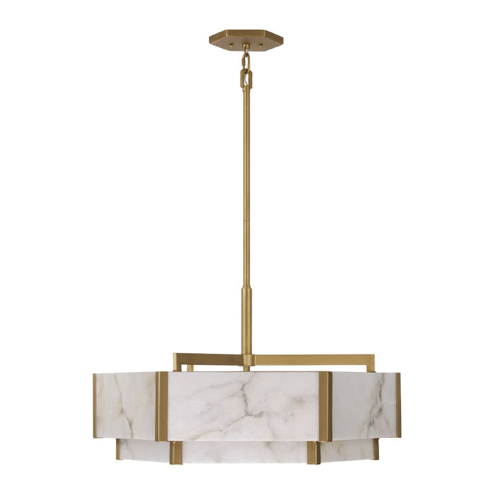 Savoy House 7-2333-6 Orleans 6-lt 24" Pendant - Distressed Gold
