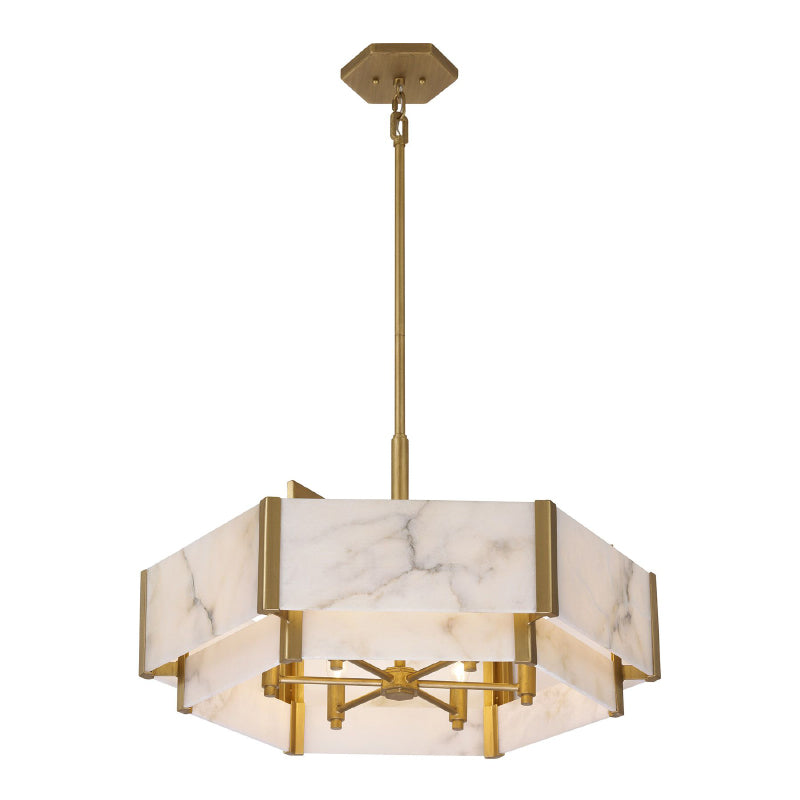 Savoy House 7-2333-6 Orleans 6-lt 24" Pendant - Distressed Gold