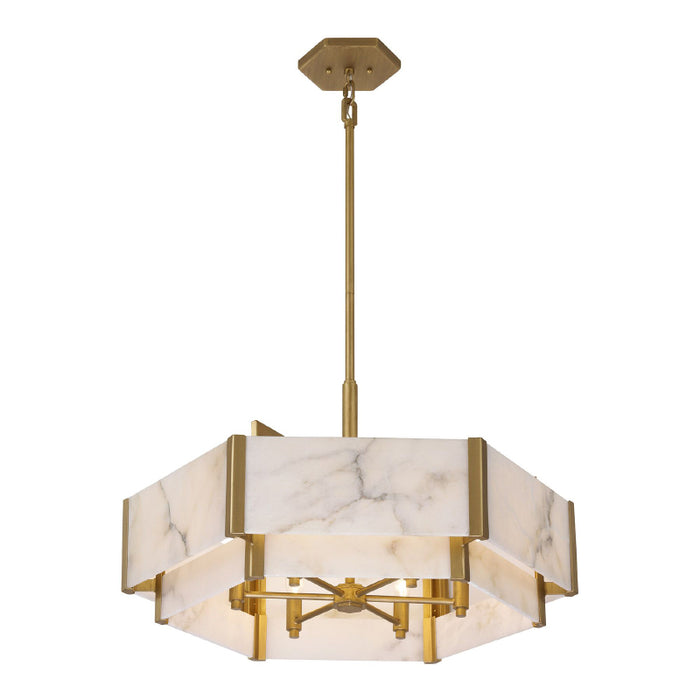 Savoy House 7-2333-6 Orleans 6-lt 24" Pendant - Distressed Gold