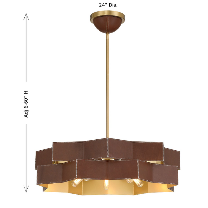 Savoy House 7-2749-5 Atherton 5-lt 24" Pendant