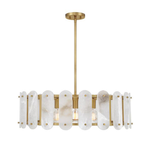 Savoy House 7-2911-5 Antolini 5-lt 29" Pendant - Warm Brass