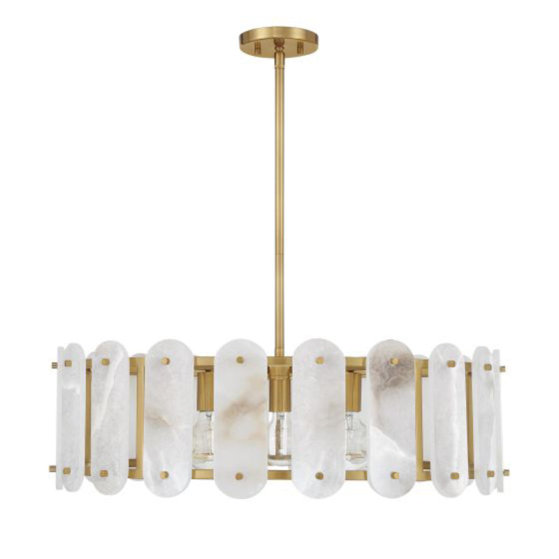 Savoy House 7-2911-5 Antolini 5-lt 29" Pendant - Warm Brass