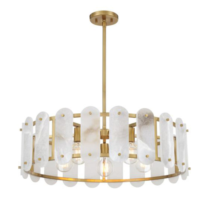 Savoy House 7-2911-5 Antolini 5-lt 29" Pendant - Warm Brass