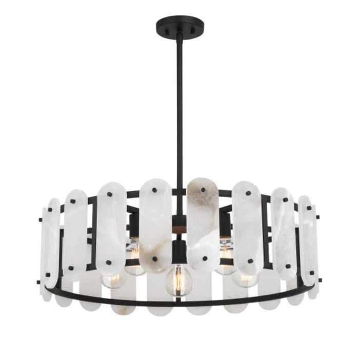 Savoy House 7-2911-5 Antolini 5-lt 29" Pendant - Black Cashmere
