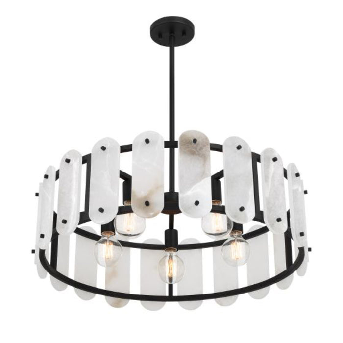 Savoy House 7-2911-5 Antolini 5-lt 29" Pendant - Black Cashmere