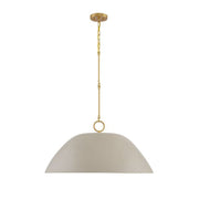 Savoy House 7-2918-1 Alta 1-lt 30" Pendant - Concrete and Brass