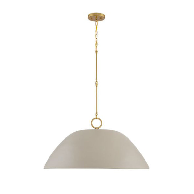 Savoy House 7-2918-1 Alta 1-lt 30" Pendant - Concrete and Brass