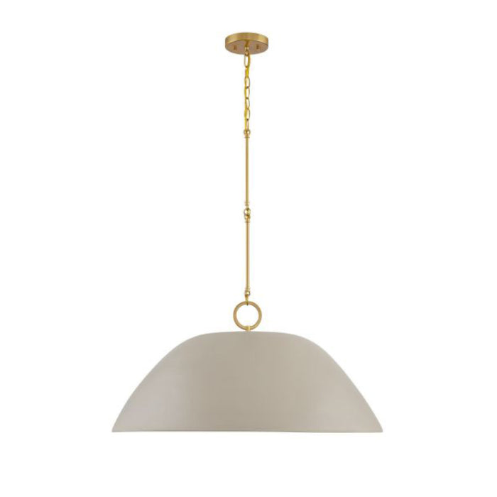 Savoy House 7-2918-1 Alta 1-lt 30" Pendant - Concrete and Brass