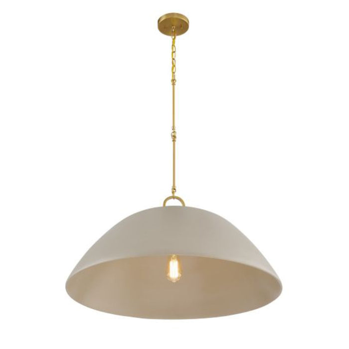 Savoy House 7-2918-1 Alta 1-lt 30" Pendant - Concrete and Brass