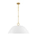 Savoy House 7-2918-1 Alta 1-lt 30" Pendant - White Bisque and Brass