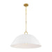 Savoy House 7-2918-1 Alta 1-lt 30" Pendant - White Bisque and Brass