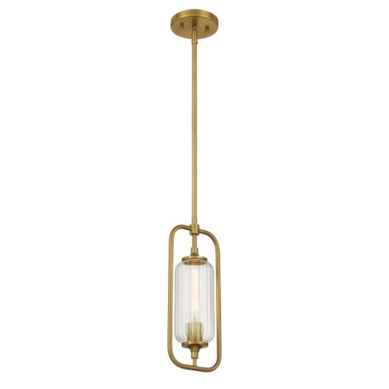 Savoy House 7-3022-1 Holton 1-lt 7" Mini Pendant - Warm Brass