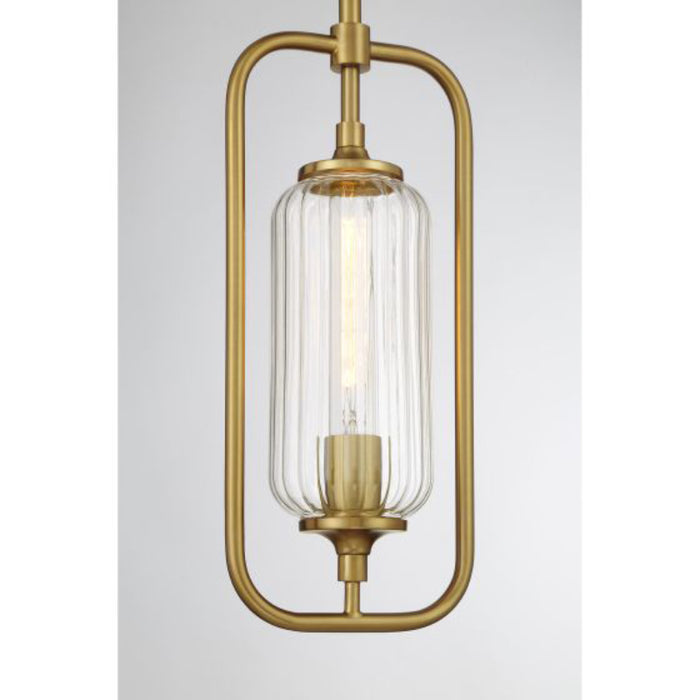 Savoy House 7-3022-1 Holton 1-lt 7" Mini Pendant - Warm Brass