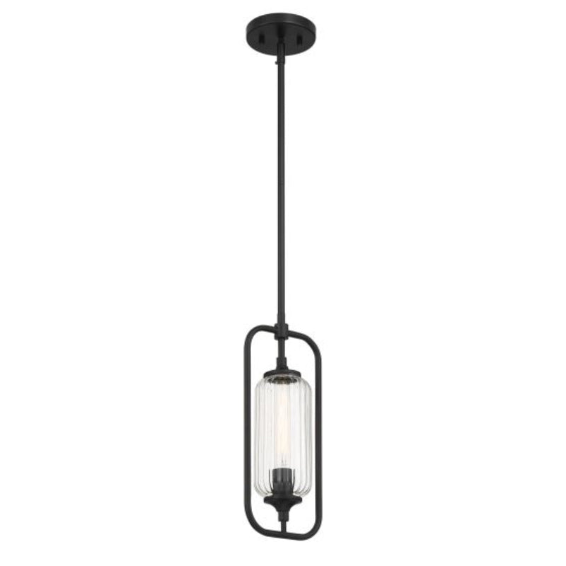 Savoy House 7-3022-1 Holton 1-lt 7" Mini Pendant - Matte Black