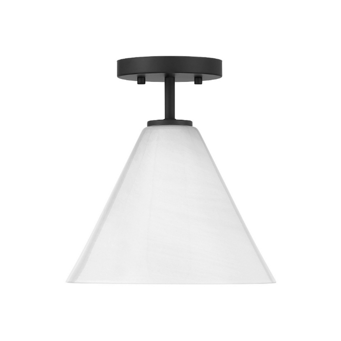 Savoy House 7-4011-1 Blair 1-lt 10" Mini-Pendant/Semi-Flush Mount - Matte Black