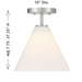 Savoy House 7-4011-1 Blair 1-lt 10" Mini-Pendant/Semi-Flush Mount - Satin Nickel