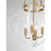 Savoy House 7-4866-4 Mercer 4-lt 20" Pendant - White and Warm Brass