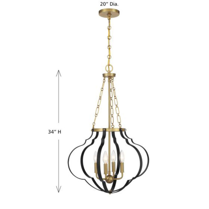 Savoy House 7-4866-4 Mercer 4-lt 20" Pendant