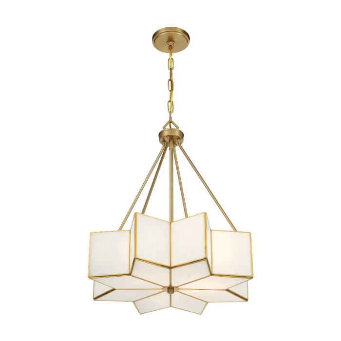 Savoy House 7-5988-3 Reiling 3-lt 20" Pendant - Warm Brass