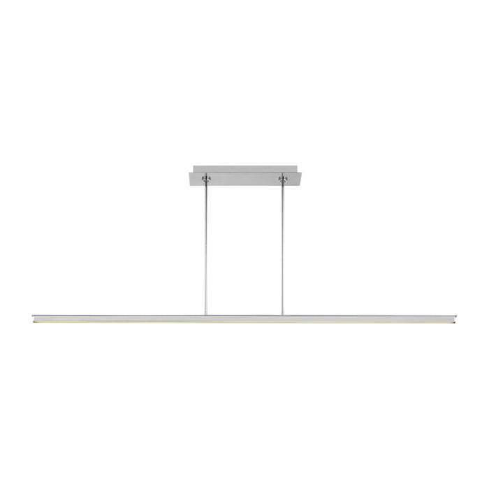 Visual Comfort 700LSSTG72 Stagger 1-lt 72" LED Linear Suspension - Polished Stainless Steel