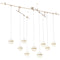 Tech 700HNE9 Mini Hanea 9-lt 96" LED Chandelier with Surface Canopy