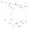 Tech 700HNE9 Mini Hanea 9-lt 96" LED Chandelier with Surface Canopy