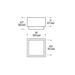 Tech 700OFMSQGE92710 Leagan 10" LED Flush Mount