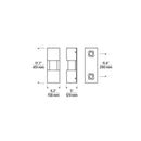 Tech 700OWSQGEW92717 Leagan 18" Tall LED Wall Sconce