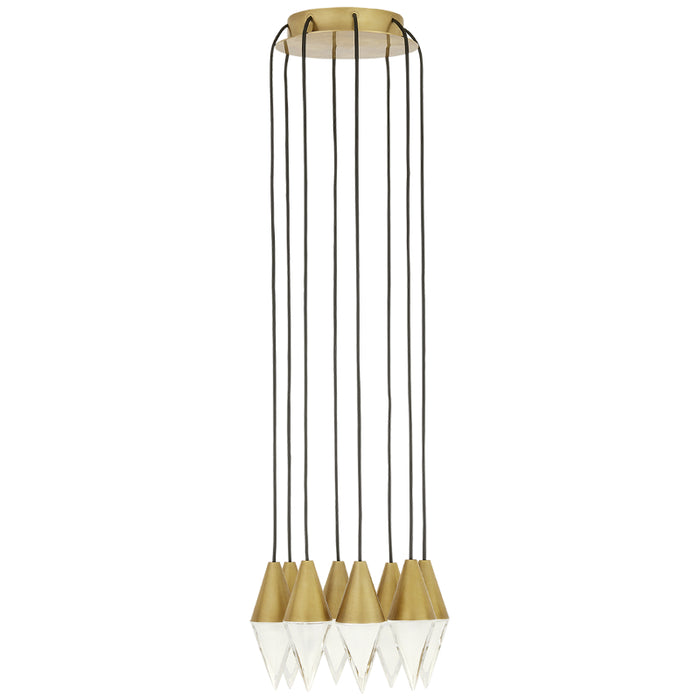 Tech 700TRSPTRT Turret 8-lt 10" LED Chandelier