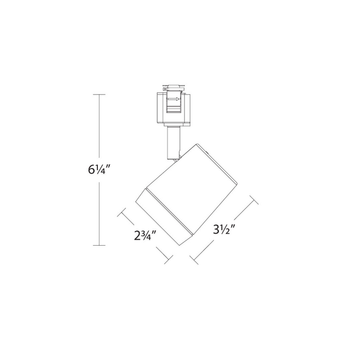 WAC H-7011 Ocularc 11W LED Track Head, H Track, CCT Selectable