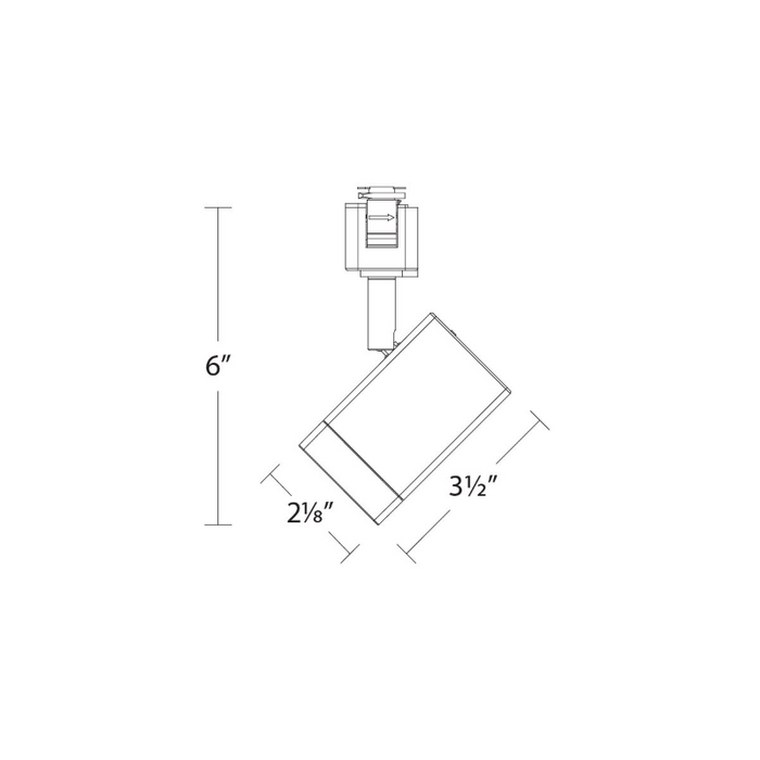 WAC J-7013 Ocularc 11W LED Track Head, J Track, CCT Selectable