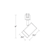 WAC H-7013 Ocularc 11W LED Track Head, H Track, CCT Selectable