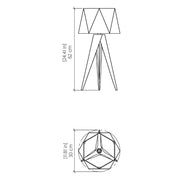 Accord 7048 Facet 1-lt 24" Tall LED Table Lamp