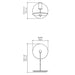 Accord 7057 Dot 1-lt 18" Tall LED Table Lamp