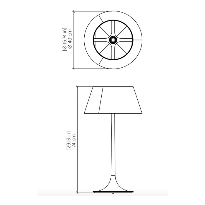 Accord 7066 Nostalgia 1-lt 29" Tall LED Table Lamp