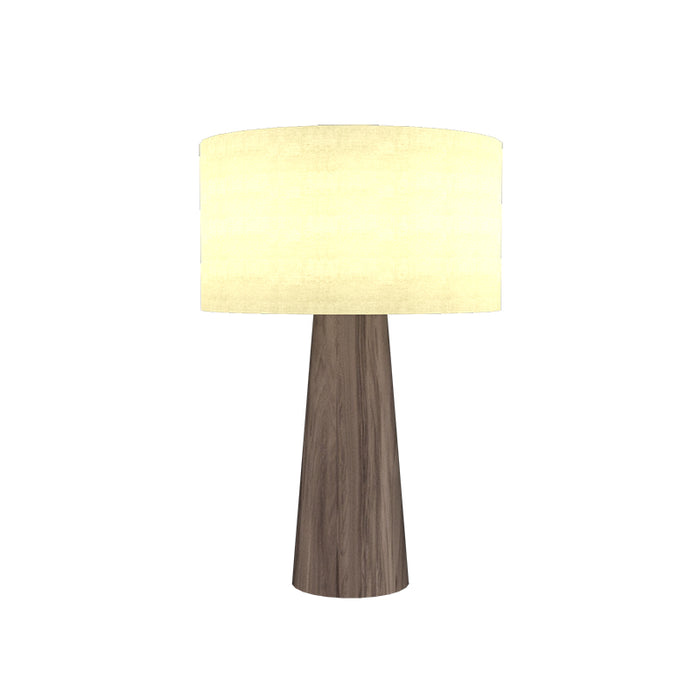 Accord 7094 Conical 1-lt 18" Tall LED Table Lamp - American Walnut