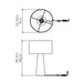 Accord 7094 Conical 1-lt 18" Tall LED Table Lamp